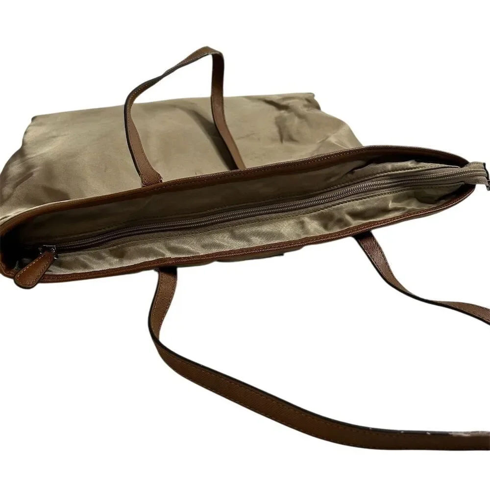 Michael Kors Kempton Nylon Large Pocket Tote Bag Neutral Women's Casual FLAWED‎ - Picture 12 of 16
